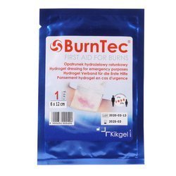 KIKGEL - Steriler, kühlender Gel-getränkter Brandwundenverband BurnTec - 6 x 12 cm - NN-MKI-K06B-001