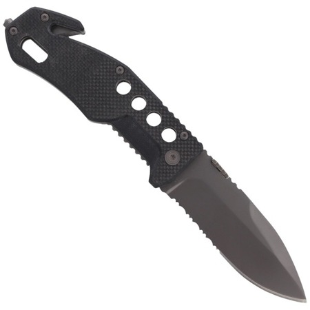 FOX - Messer BlackFox Drop Point Rescue Folder - Schwarz - BF-115