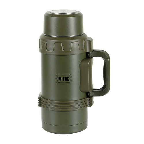 M-Tac - Reisethermoskanne aus Edelstahl - 1600 ml - Olive - UN-G05-1600A