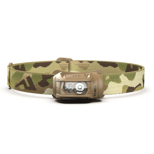 Princeton Tec - Stirnlampe REMIX PRO - TAN / MultiCam - RMX300PRO-RD-MC