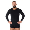 Brubeck - Active Wool Langarm Thermoshirt Merino - Black - LS12820