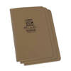 Rite in the Rain - Geheftetes wasserdichtes Notizbuch - 3er-Pack - 4.625x7" - Tan - 980T-LITE