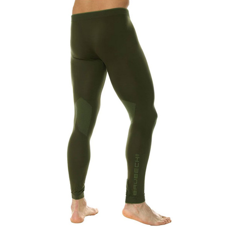 Brubeck - Leggingsy thermoaktywne Ranger Protect - Khaki - LE12420