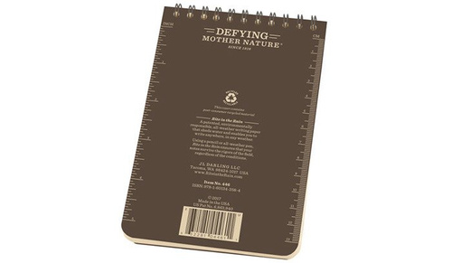 Rite in the Rain - All-Weather Notebook - 4 x 6'' - 446 - Flat Dark Ea