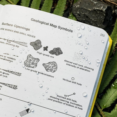 Rite in the Rain - All-Weather Geological Notebook - 4 3/8" x 7 1/4" - 540F - Gelb