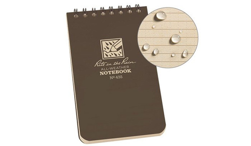 Rite in the Rain - Notes wodoodporny - 3 x 5   - 435 - Flat Dark Earth