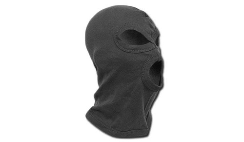 MFH - Balaclava - Cotton - 3 Wholes - Black - 10901A