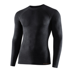 Brubeck - Active Wool Long Sleeve Thermal Shirt Merino - Black - LS12820