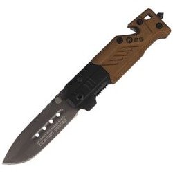 K25 - Titanium Drop Point Rescue Neck / Folding Knife 55 mm - 19652