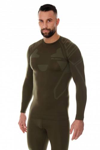 Brubeck - Ranger Protect thermal sweatshirt - Long sleeve - Khaki - LS14210.