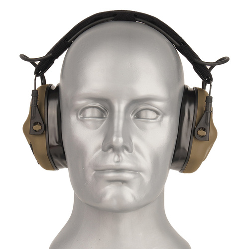 Earmor - Hearing Protection Earmuff with AUX Input M31 PLUS - Coyote Brown - M31-CB (PLUS)