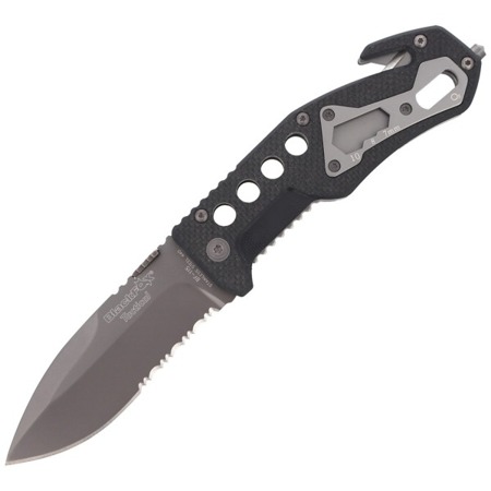 FOX - Knife BlackFox Drop Point Rescue Folder - Black - BF-115