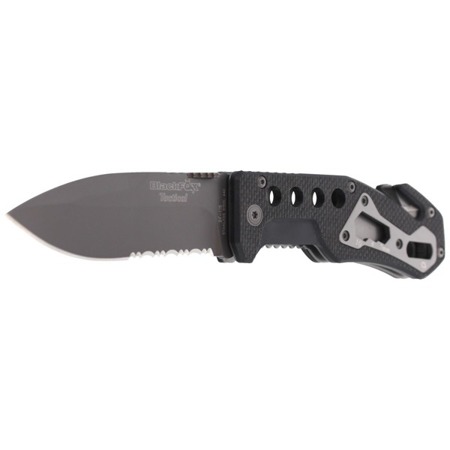 FOX - Knife BlackFox Drop Point Rescue Folder - Black - BF-115