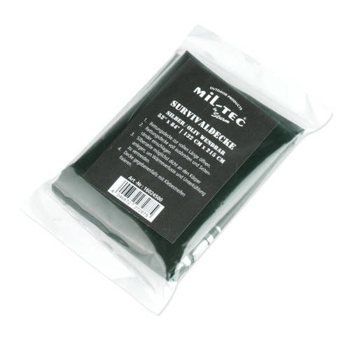 Mil-Tec - Survival Blanket - OD / Silver - 16024500