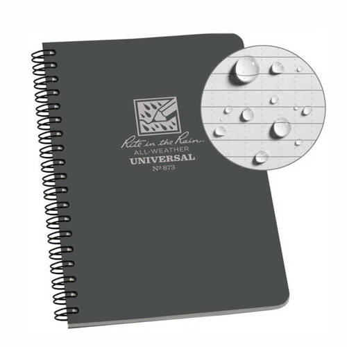 Rite in the Rain - All-Weather Notebook - 4 5/8 x 7'' - 873 - Gray