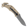 ESP - Rescue Knife - Combo Blade - Khaki - RKK-01-S KH