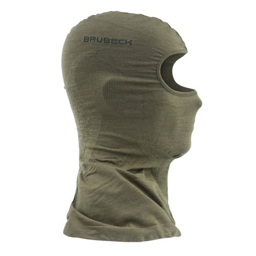 Brubeck - Kominiarka termoaktywna Ranger Wool - Khaki - KM1037U